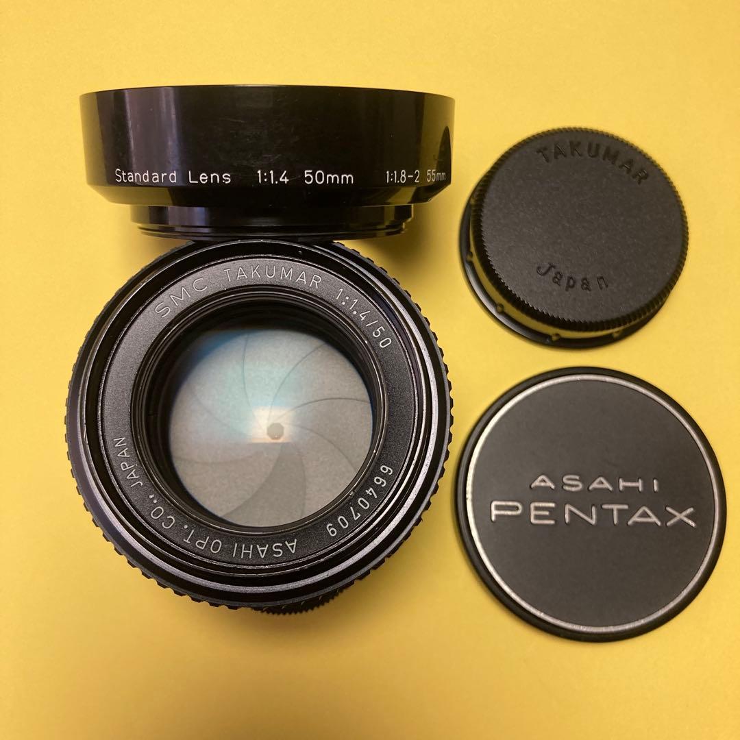 M42 美品 SMC TAKUMAR 50mm F1.4 純正付属多数 タクマー