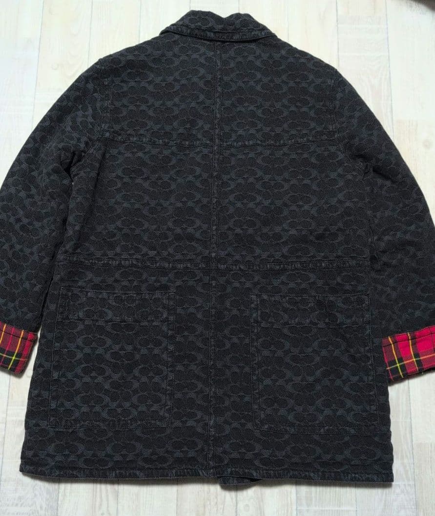 COACH コーチ シグネチャー ジャカード デニム レディース XS