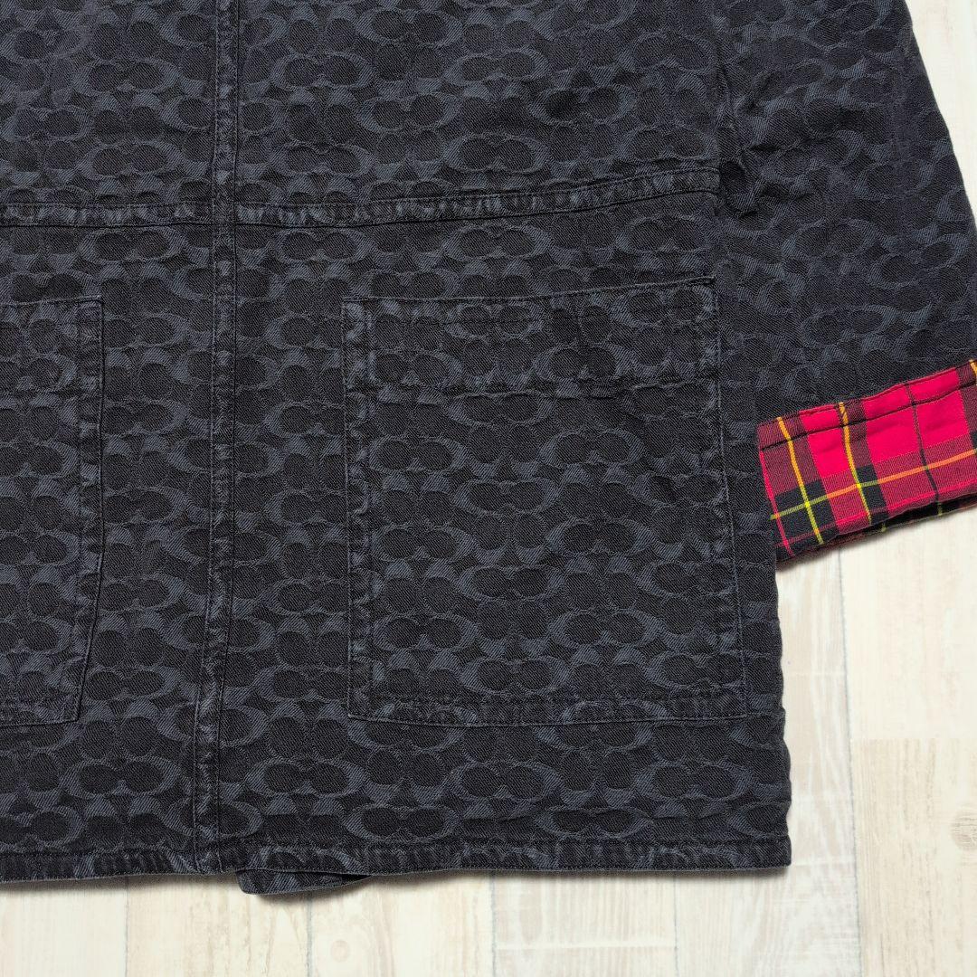 COACH コーチ シグネチャー ジャカード デニム レディース XS