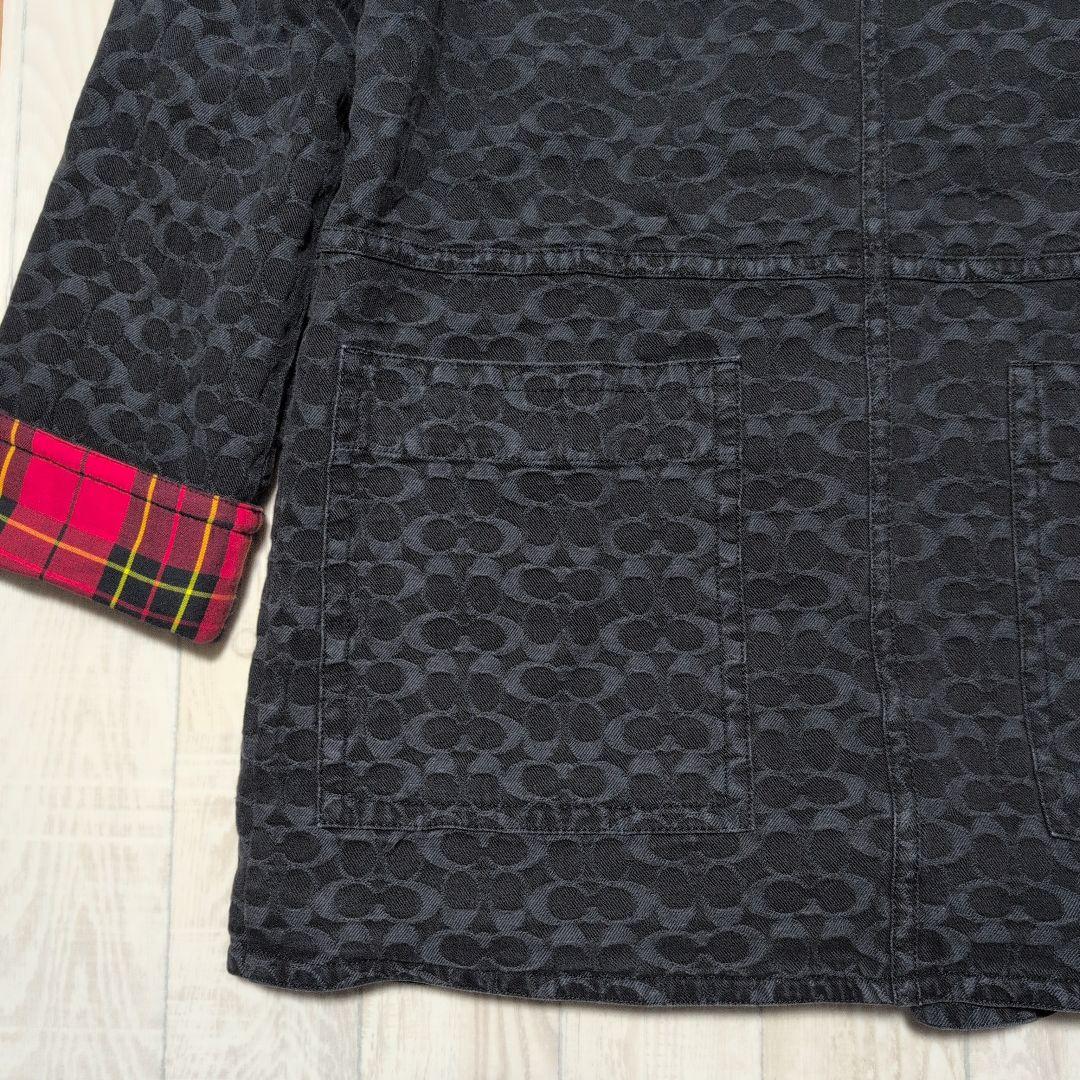 COACH コーチ シグネチャー ジャカード デニム レディース XS