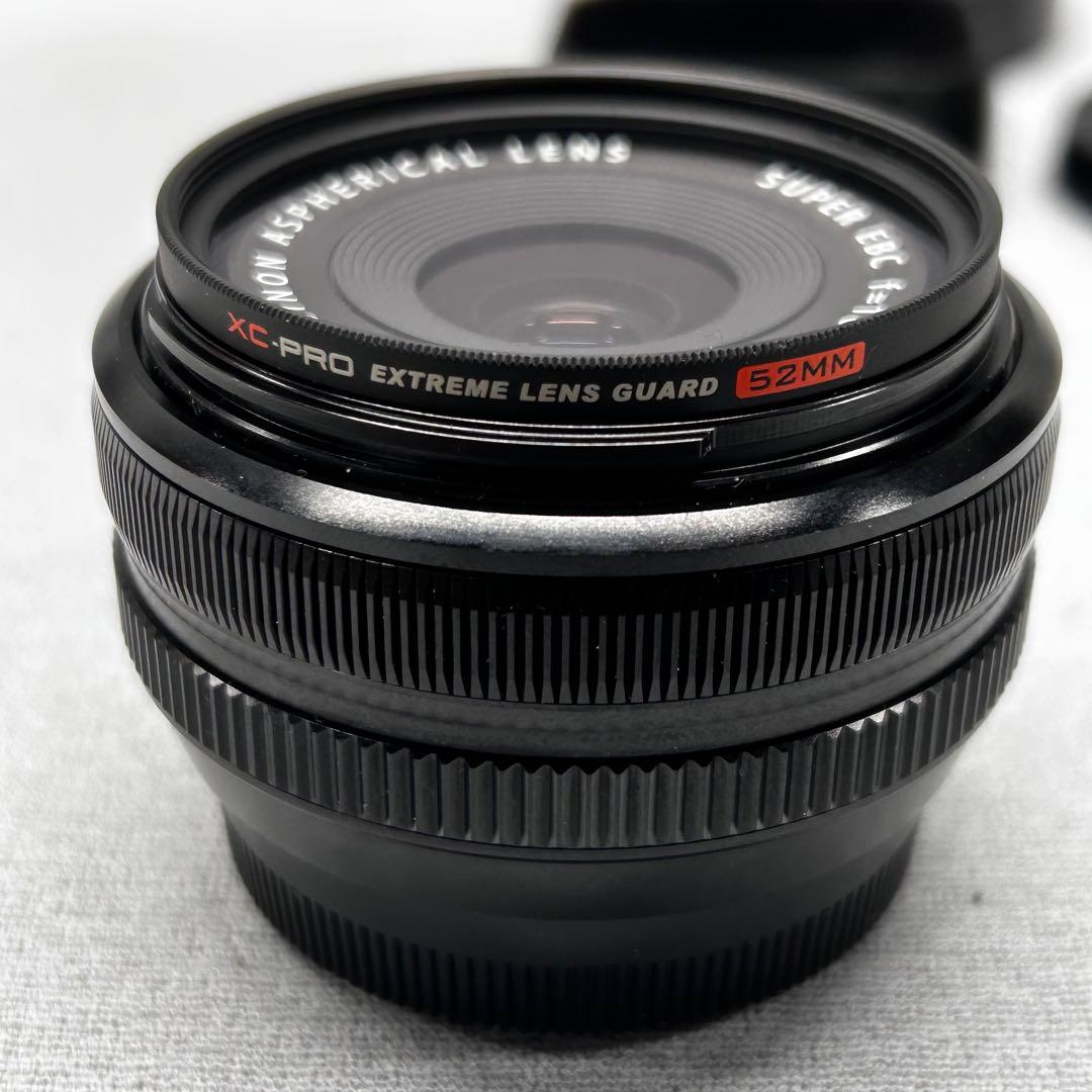 FUJIFILM XF18mmF2 R 角型フード レンズプロテクター付き 美品