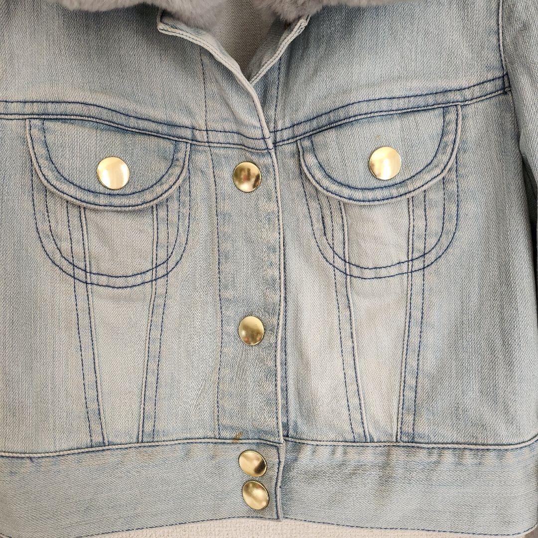 トゥービーシック ToBeChic レッキスファー デニムジャケット コート42