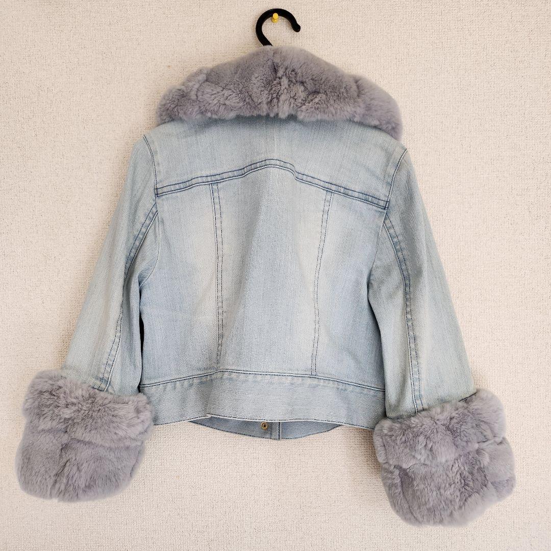 トゥービーシック ToBeChic レッキスファー デニムジャケット コート42