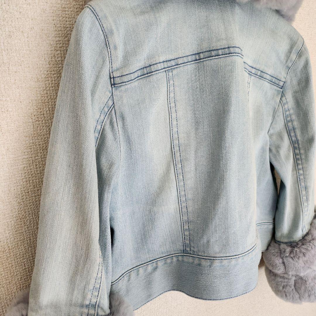 トゥービーシック ToBeChic レッキスファー デニムジャケット コート42