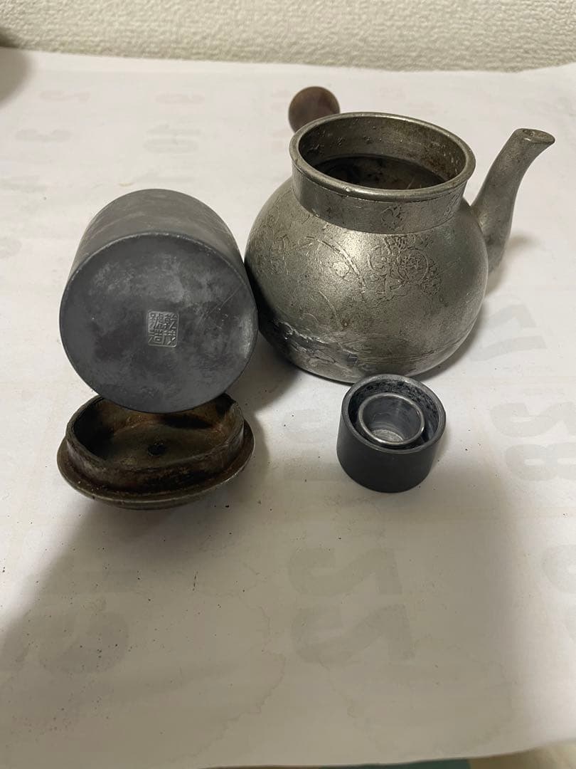 專用です　煎茶道具　古錫　乾茂號造茶壷+急須　2点セット