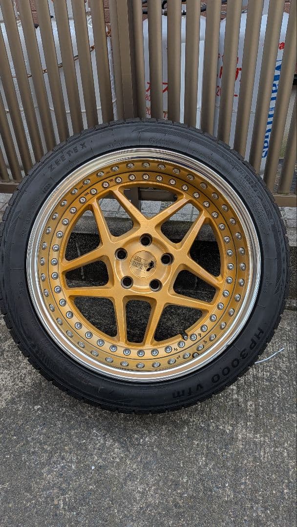 【値下】レオンハルト プログレスライン ライゼ18インチ 5穴 深リム タイヤ付