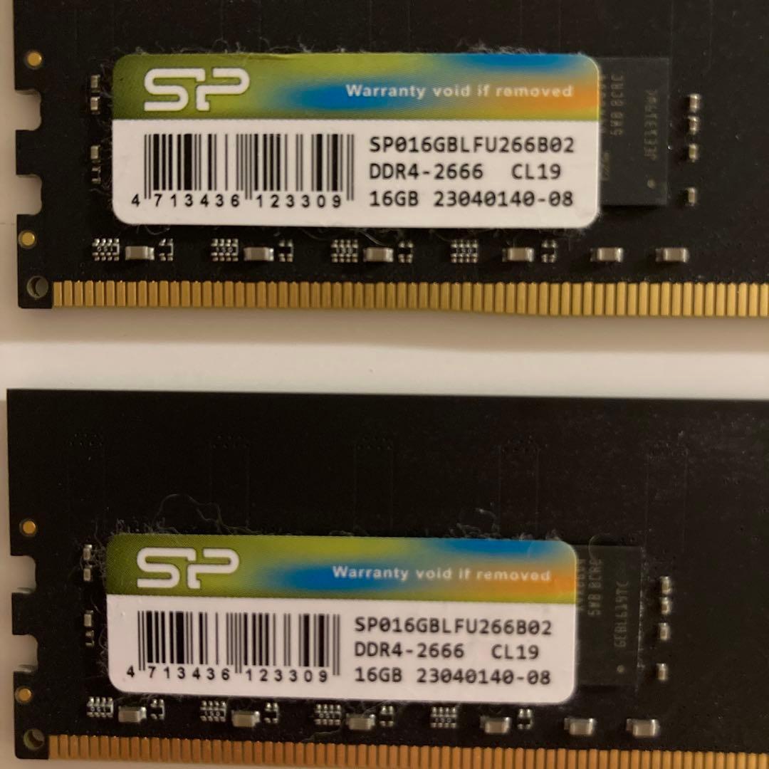 パソコンメモリー16GB✖︎2枚セット