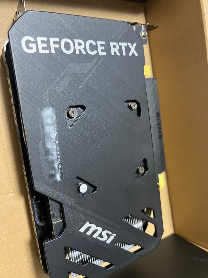 グラフィックボード・グラボ・ビデオカード MSI GeForce RTX 4060 Ti Ventus 2x oc