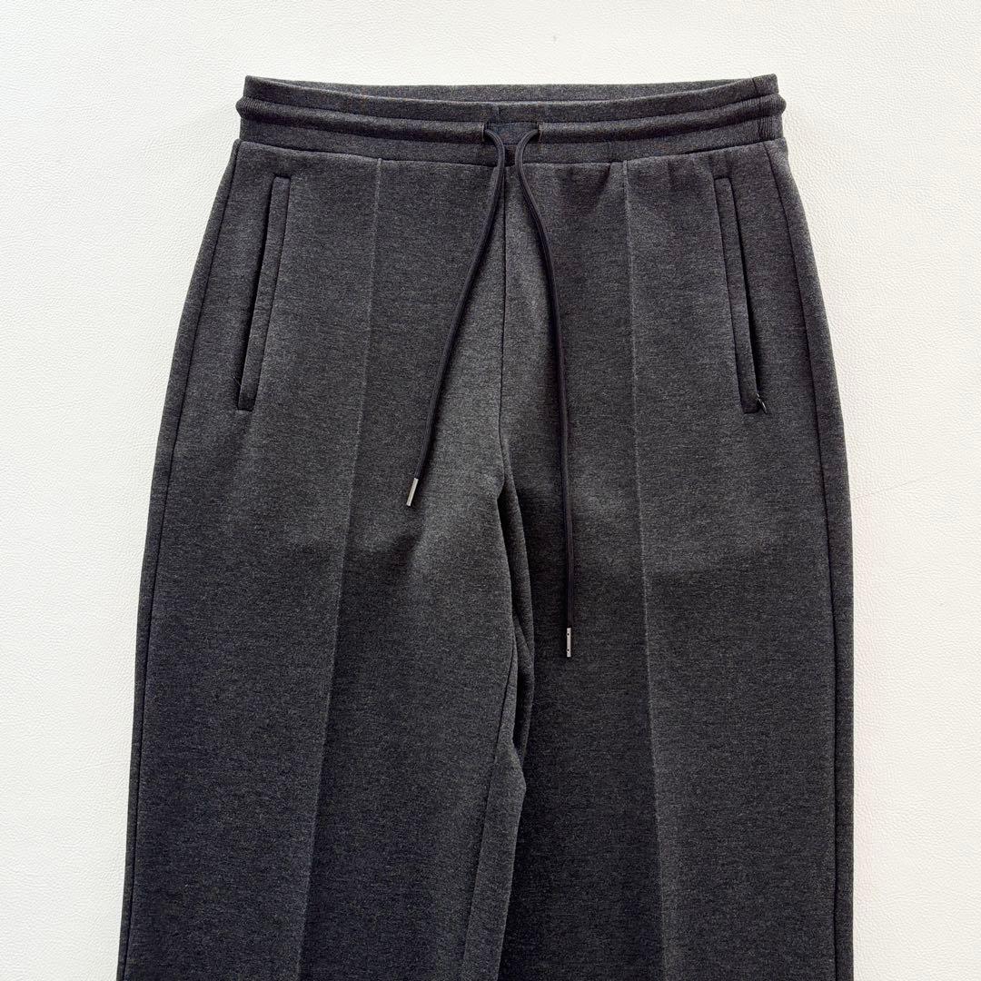 02352 セオリー　ダブルニット イージー トラックパンツ　グレー　P