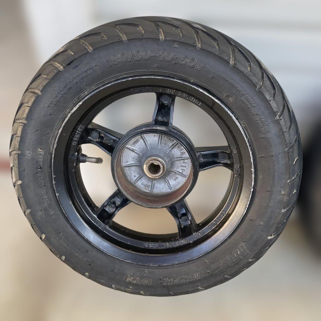 ヤマハジョグZR スポーツ用ホイール 90/90-10 5本スポーク 前後セット