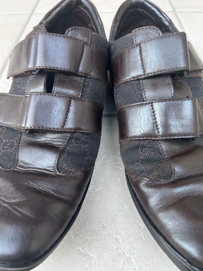 グッチ　シューズ　ビジネス　靴　トムフォード期　GG柄　メンズ42