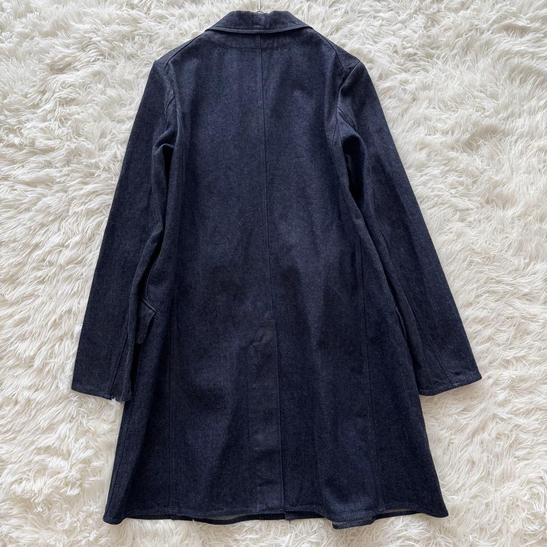 【ヨーガンレール】デニムコート　ロング Lサイズ　インディゴ