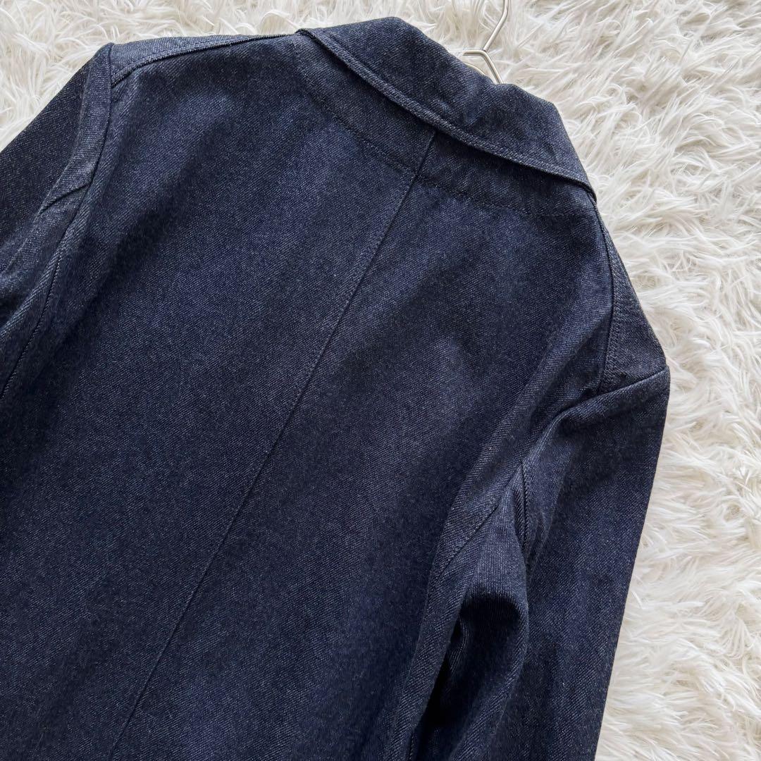 【ヨーガンレール】デニムコート　ロング Lサイズ　インディゴ