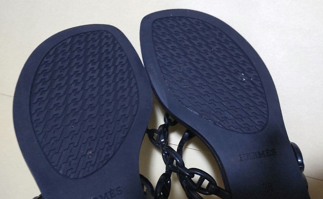 エルメス　サンダル　アイランド　ノワール　シェーヌダンクル