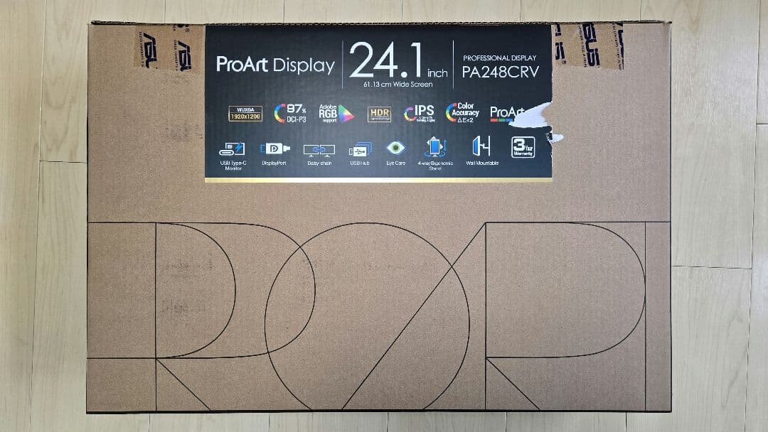 PA248CRV 未使用 ASUS ProArt Display 24.1インチ