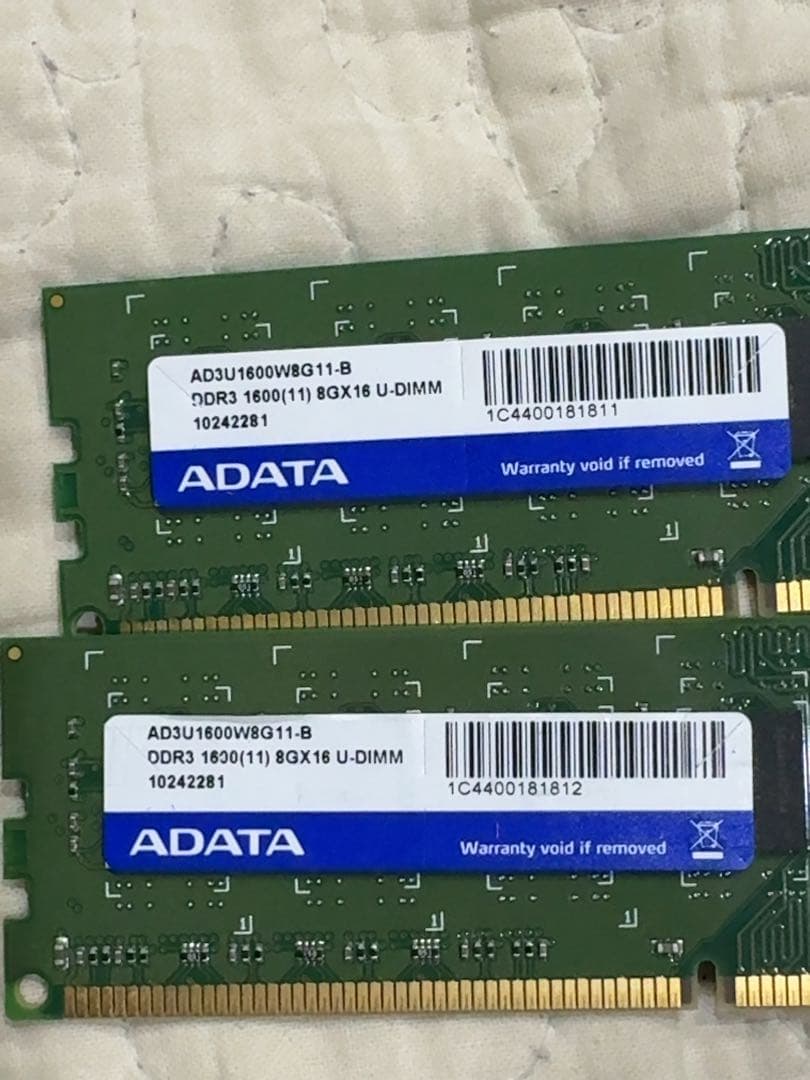 DDR3-1600 8GB×2 16GB