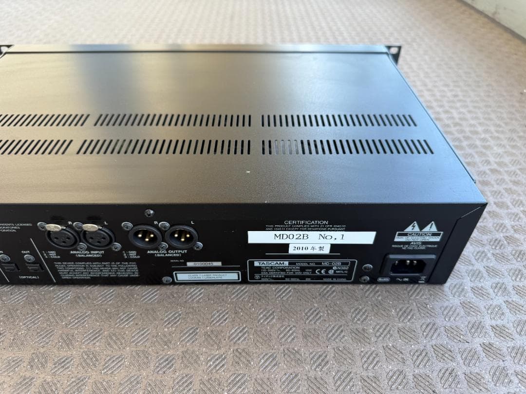 TASCAM MDレコーダー MD-02B