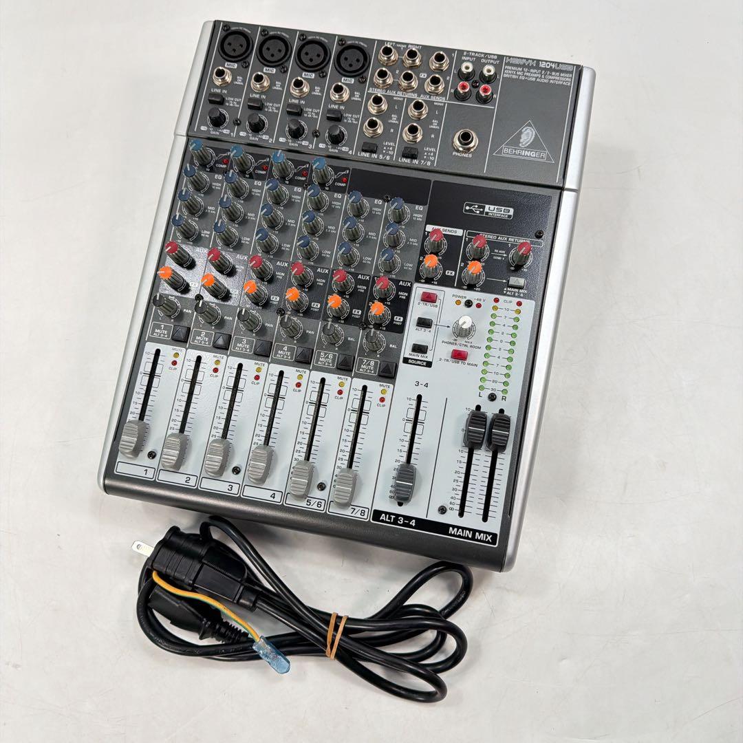即日発送Behringer XENYX X1204USB アナログミキサー
