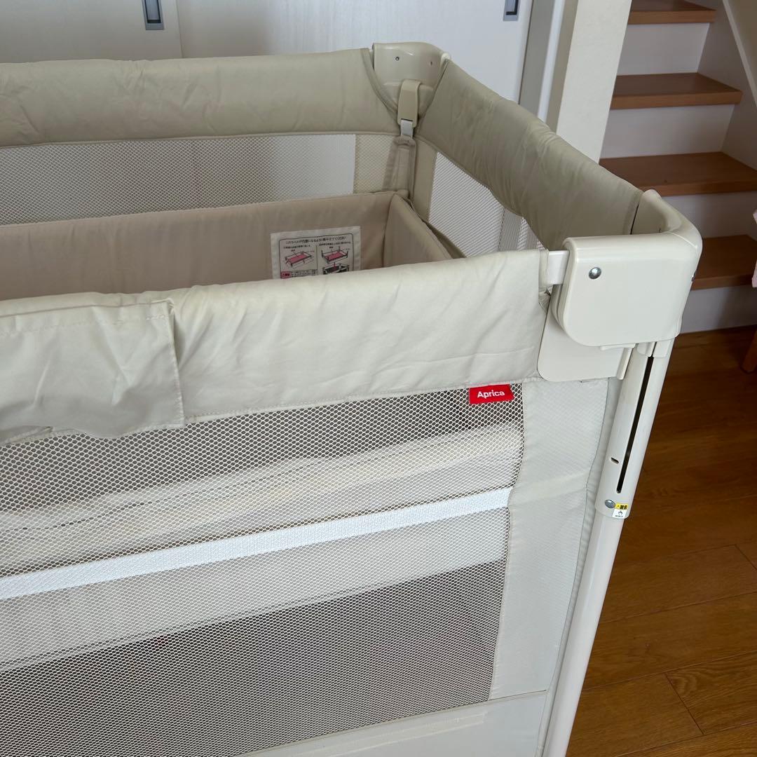 【完品・美品】Aprica ココネル エアー ベビーベッド 折りたたみ