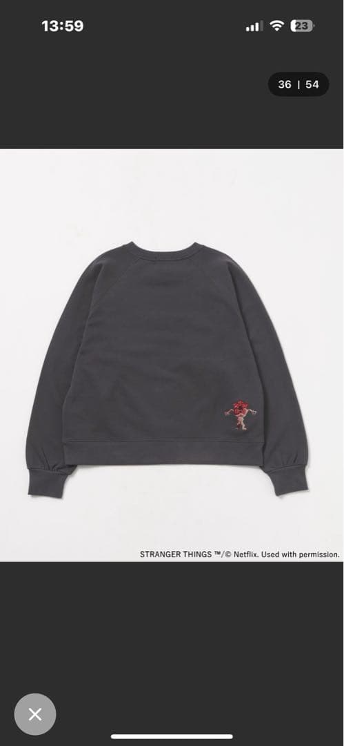 【STRANGER THINGS】コラボ アソートスウェットプルオーバー完敗商品