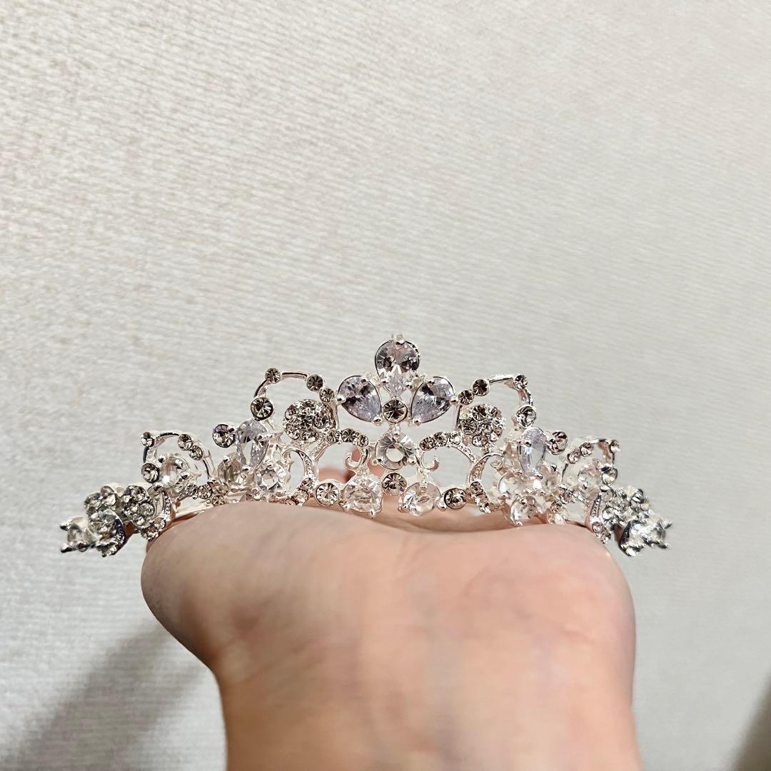 【美品】ウェディングティアラ PV-2(クリスタル)