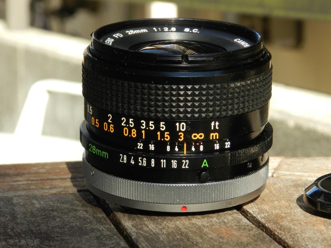 極美品 CANON FD 28mm f/2.8 SC レンズ 即撮影可　キャノン