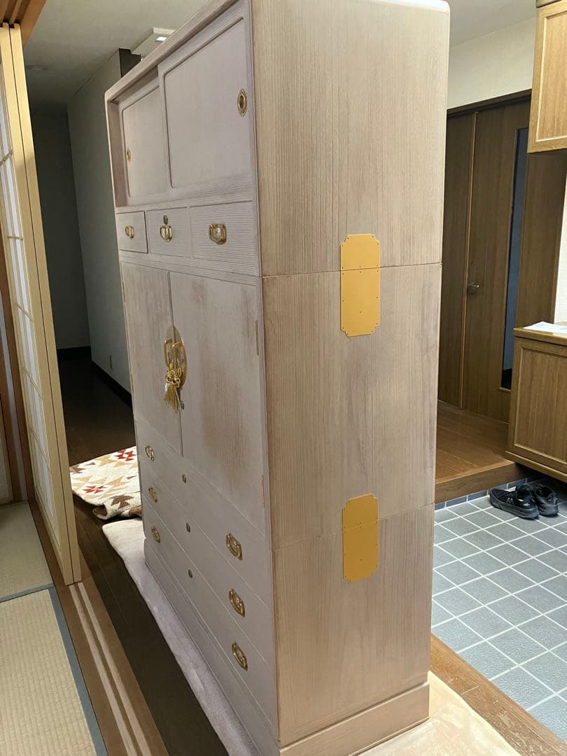 桐箪笥　桐タンス　3段構成
