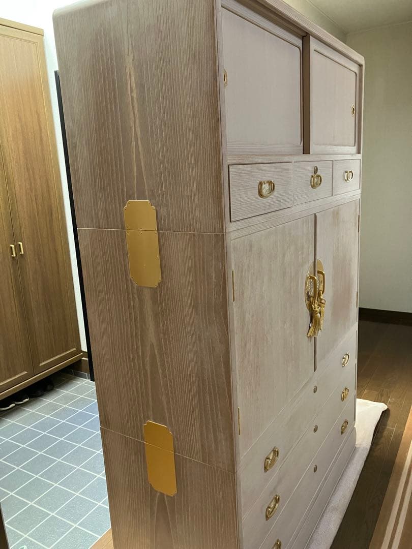 桐箪笥　桐タンス　3段構成