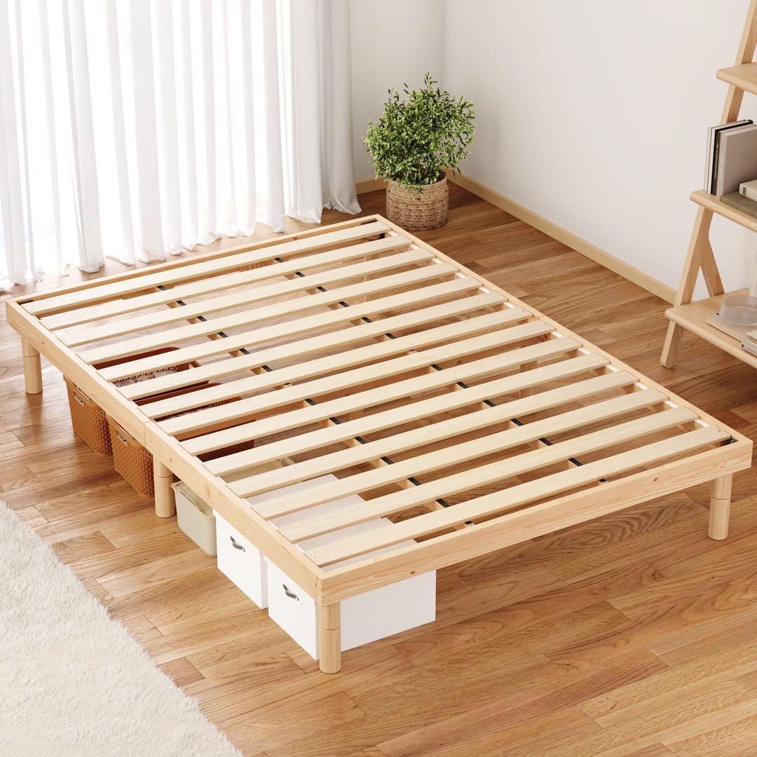 シングル♥ベッドフレーム すのこベッド 天然無垢パイン 耐荷重200kg