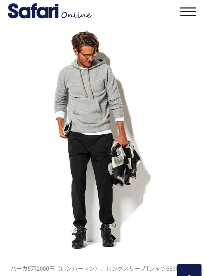 ✴︎極上✴︎カシミア＆ヤク ニットパーカーRon Herman California