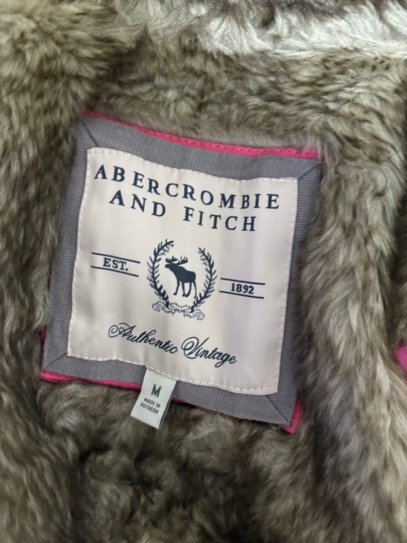 Abercrombie&fitch fur zip hoodie y2k ギャル