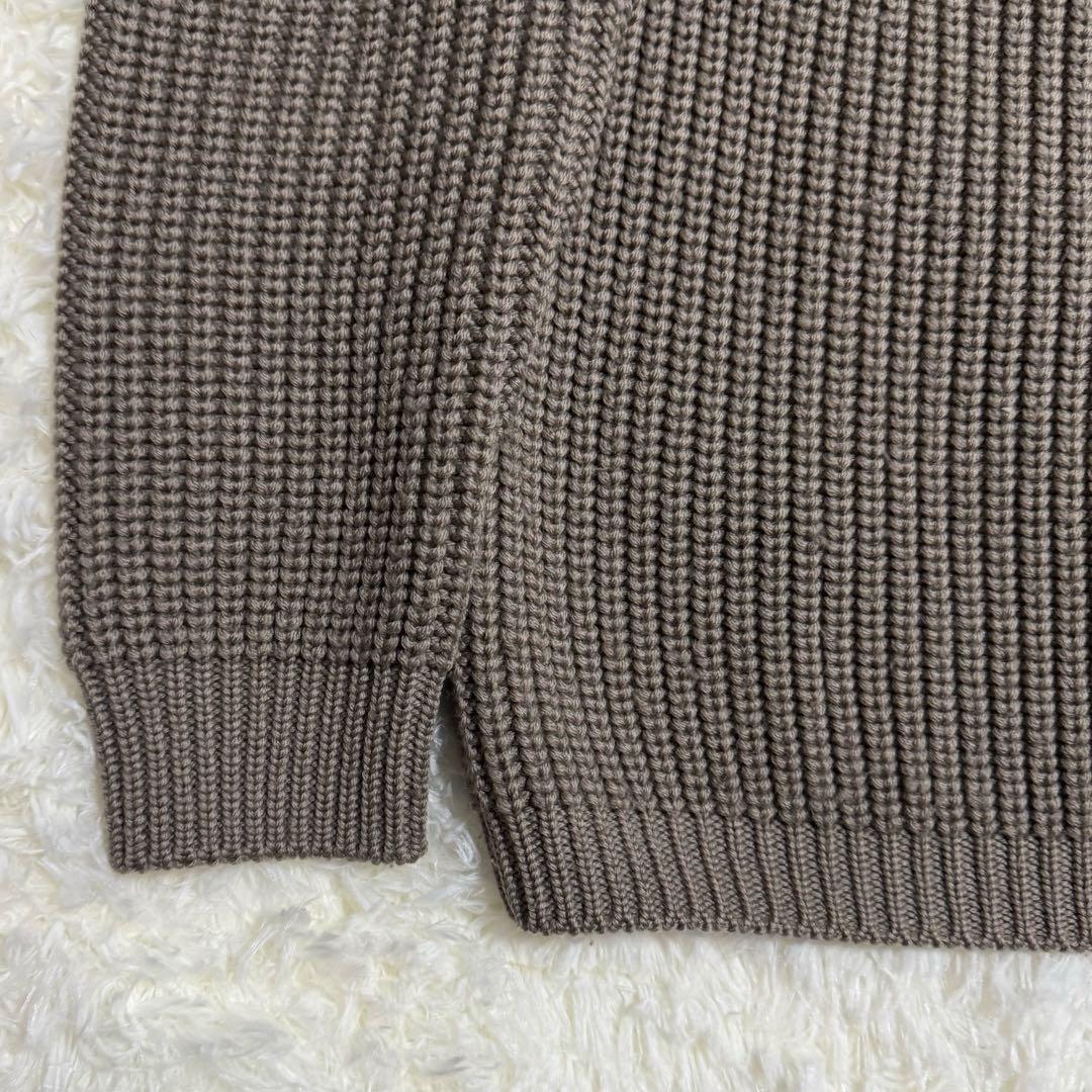 バトナー BATONER シグネチャー クルーネック ニット グレージュ S