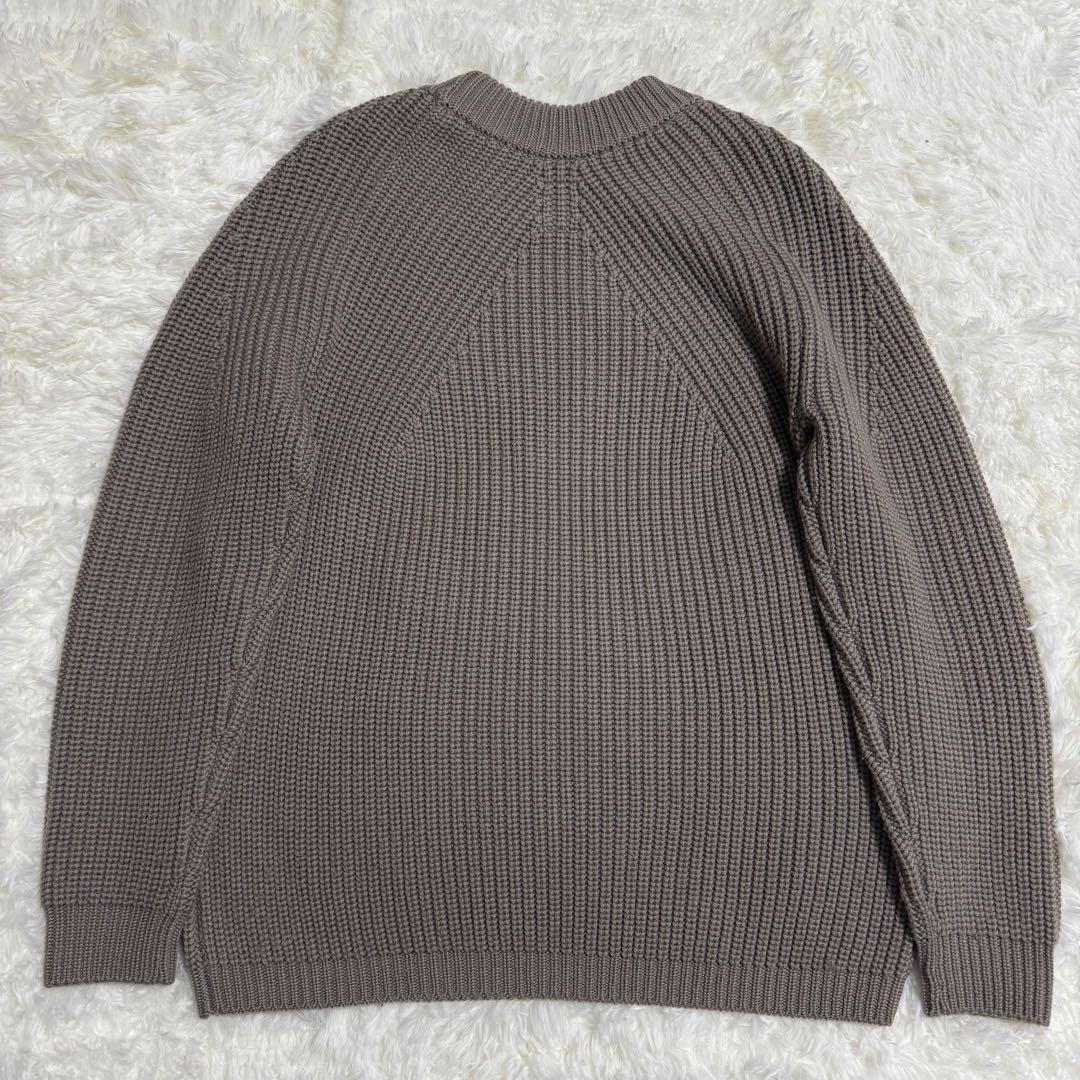 バトナー BATONER シグネチャー クルーネック ニット グレージュ S