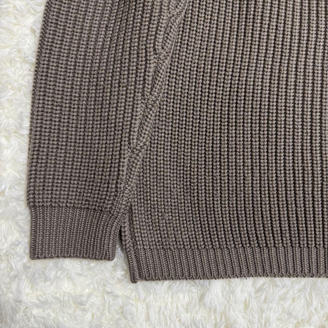 バトナー BATONER シグネチャー クルーネック ニット グレージュ S