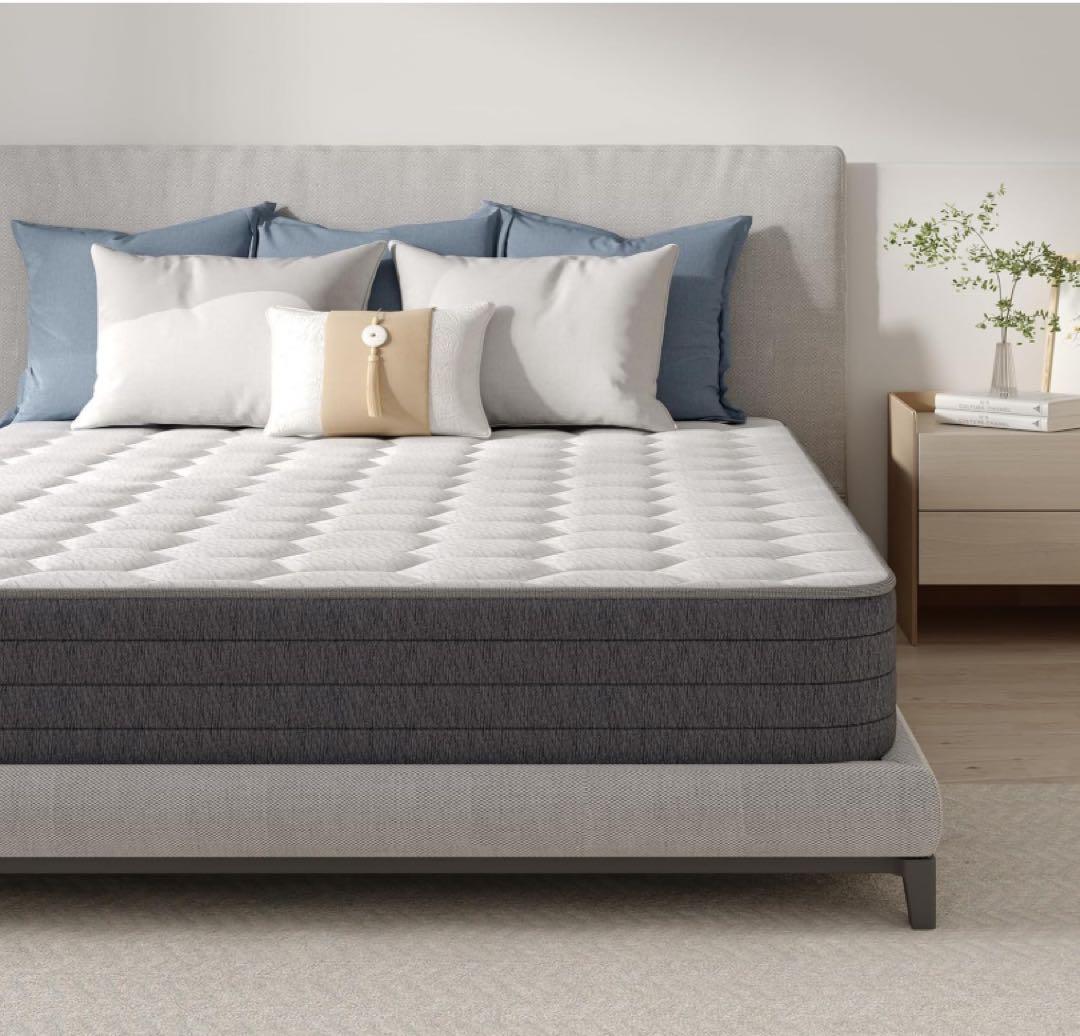 マットレス クイーン 高反発 厚さ20cm やや硬め 振動隔離 体圧分散高通気性