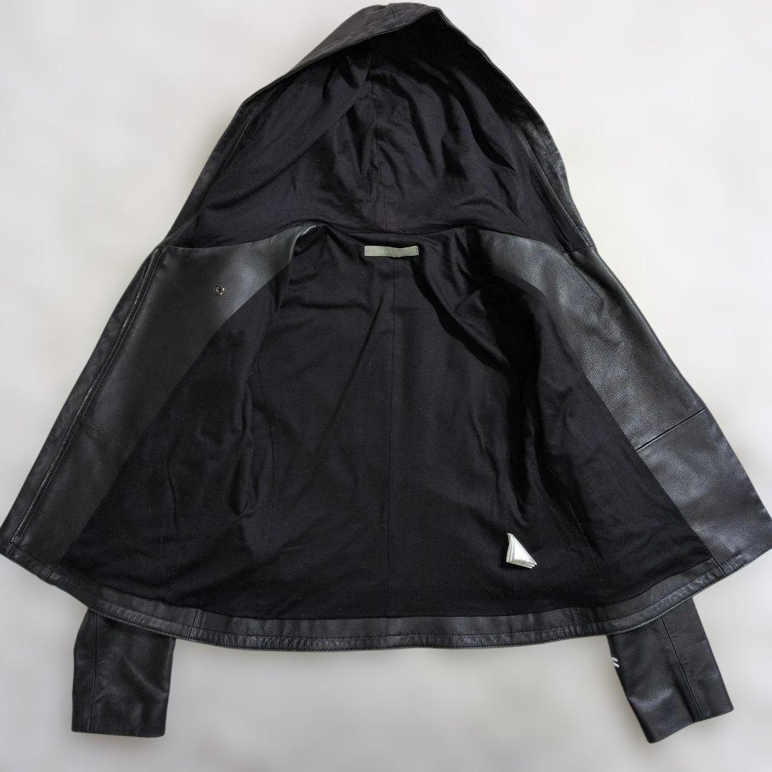 極美品　Theory Luxe セオリー ソフトレザージャケット38　黒