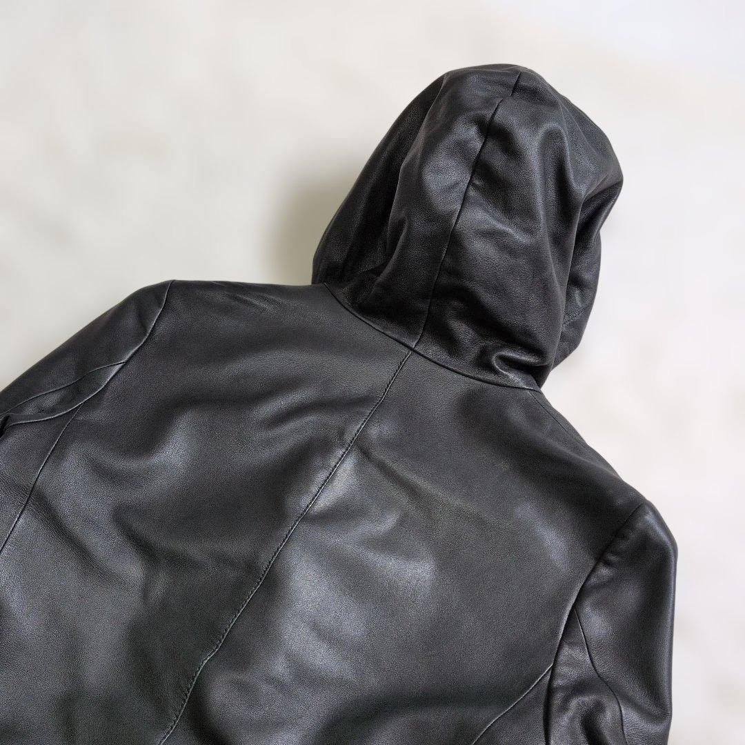 極美品　Theory Luxe セオリー ソフトレザージャケット38　黒