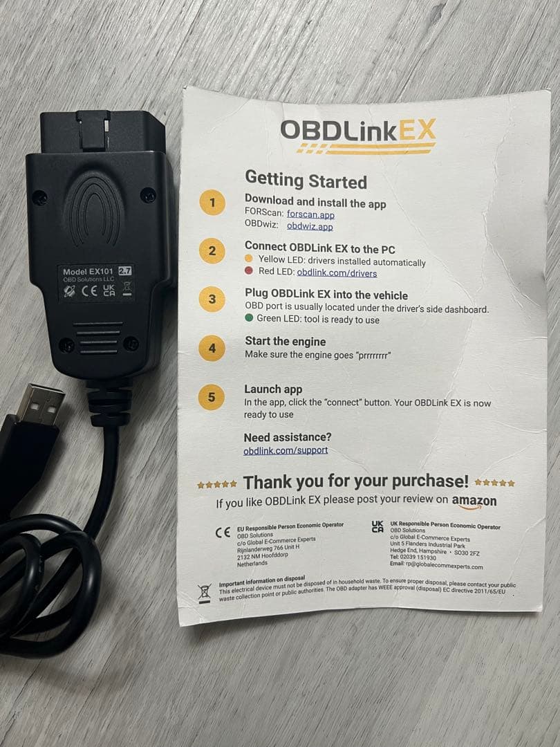OBDLink EX 自動車診断ツール
