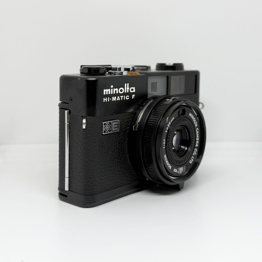 【完動品】MINOLTA HI-MATIC F ブラックボディ フィルムカメラ