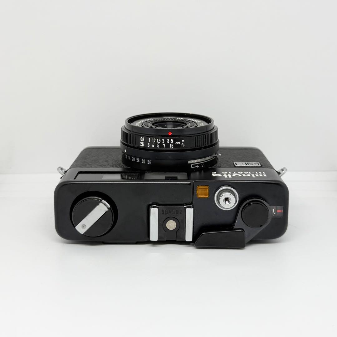 【完動品】MINOLTA HI-MATIC F ブラックボディ フィルムカメラ