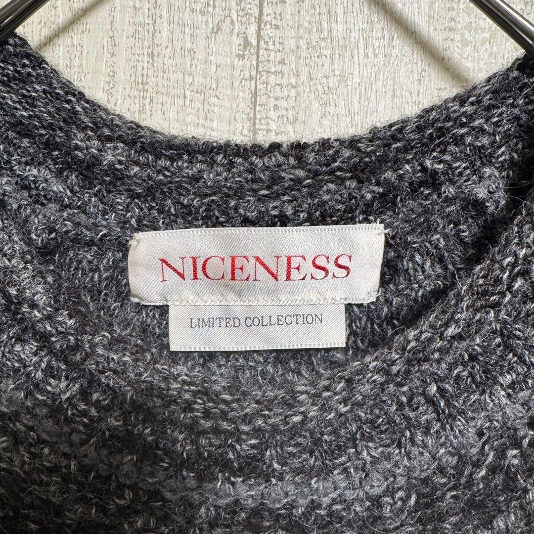 トップス NICENESS EGG MIX CHARCOAL M
