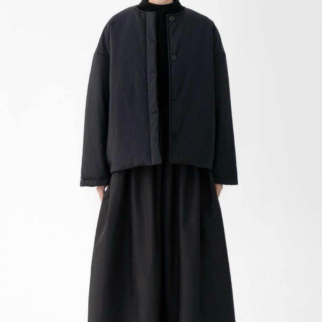 新品タグ付き eunoia ユノイア 2WAY パディングジャケット ブラック