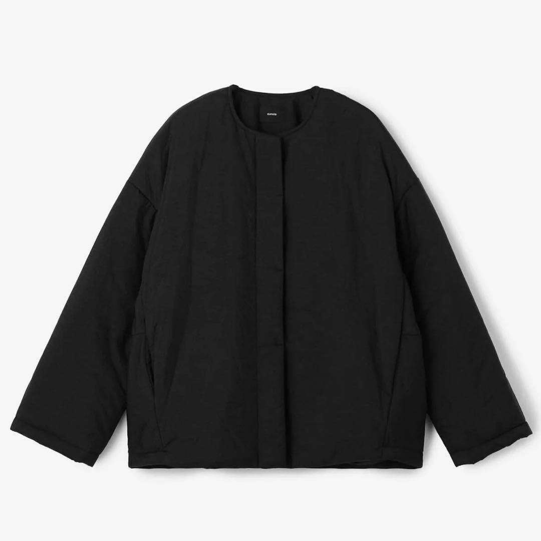 新品タグ付き eunoia ユノイア 2WAY パディングジャケット ブラック