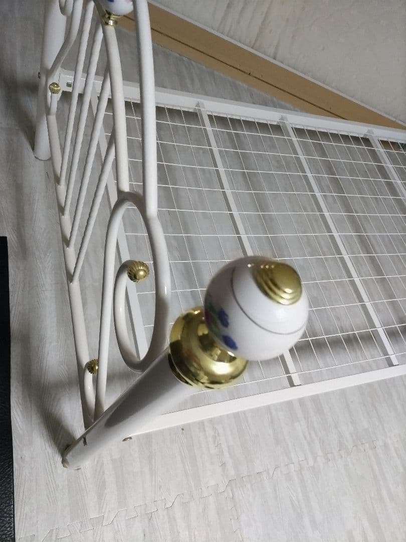 札幌市近郊の方限定！送料無料！ニトリ お姫様ベッド シングルパイプベッド