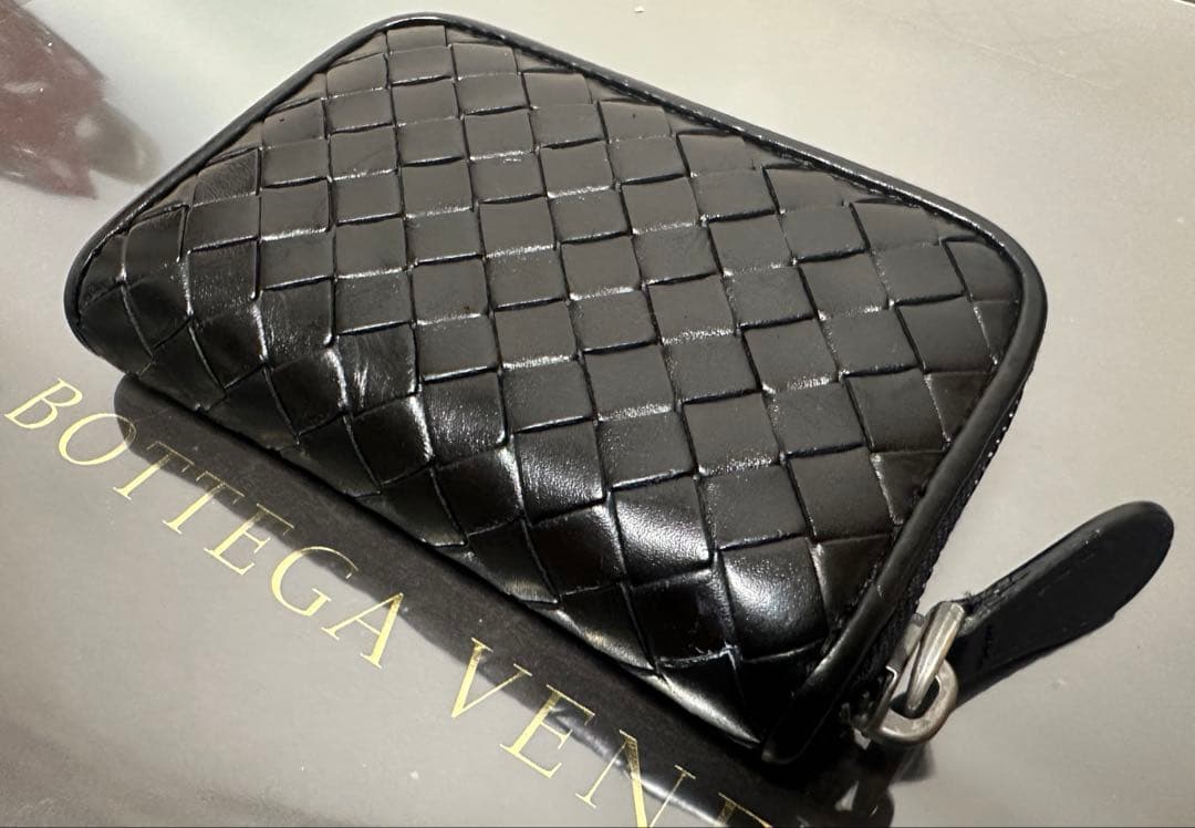 【付属品付】ボッテガヴェネタ イントレチャートケース/ラム/黒3️⃣✨✨