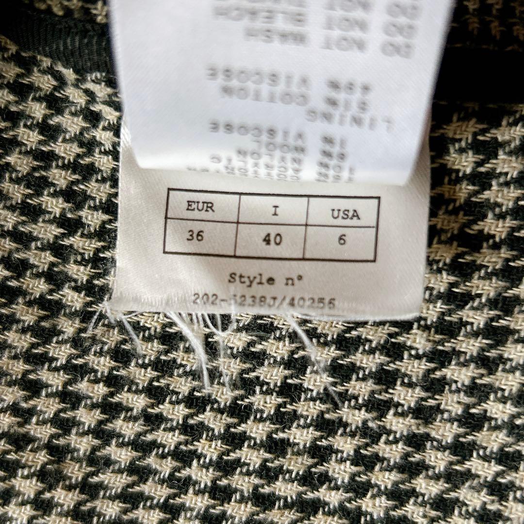 美品✨　POMANDERE グレンチェック　ジャケット　イタリア製