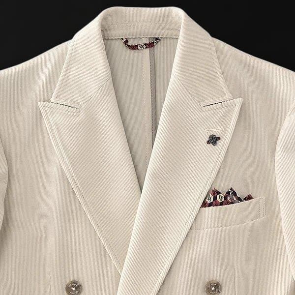 ジ*ン様 新品 ジーステージ ダブルジャケット 46(M) 白系 秋冬 G-st