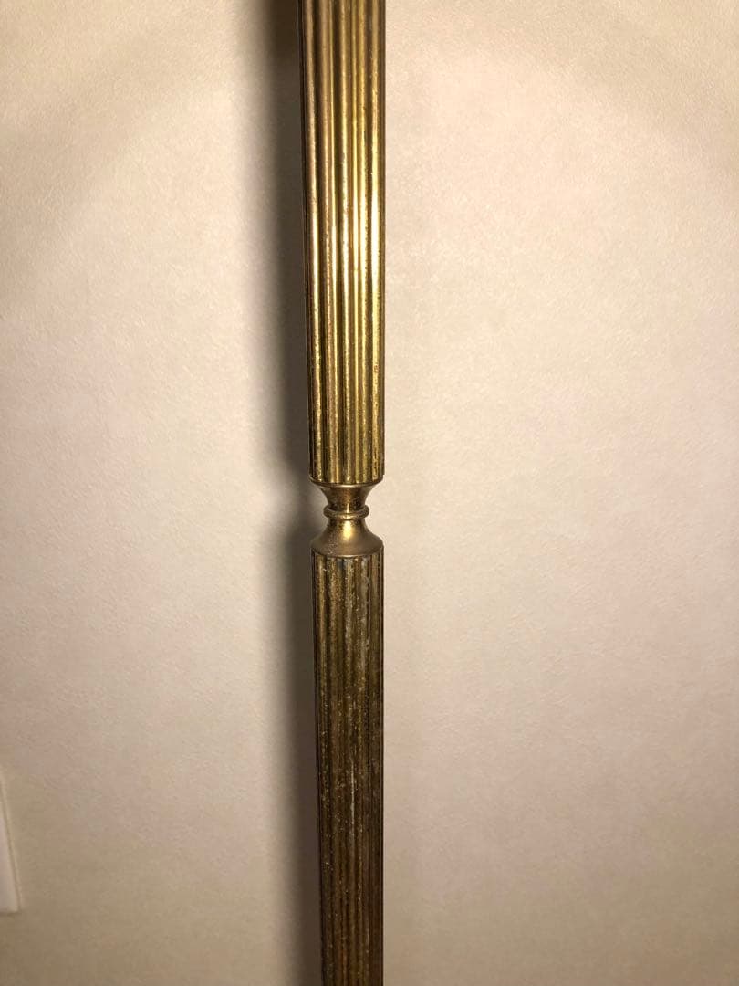 アンティーク 真鍮 コートスタンド ポールハンガー ヴィンテージ ブラス 木製