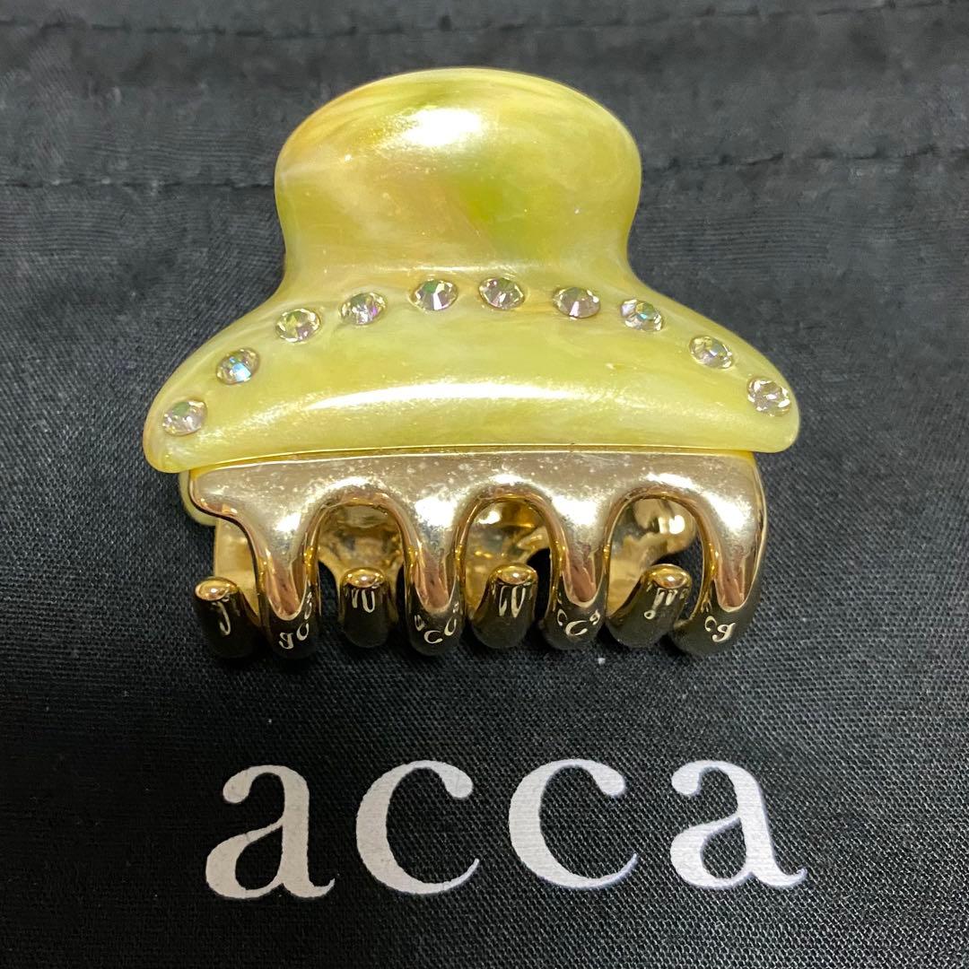 送料無料 アッカ acca 小クリップ イエロー グリーン 新品未使用
