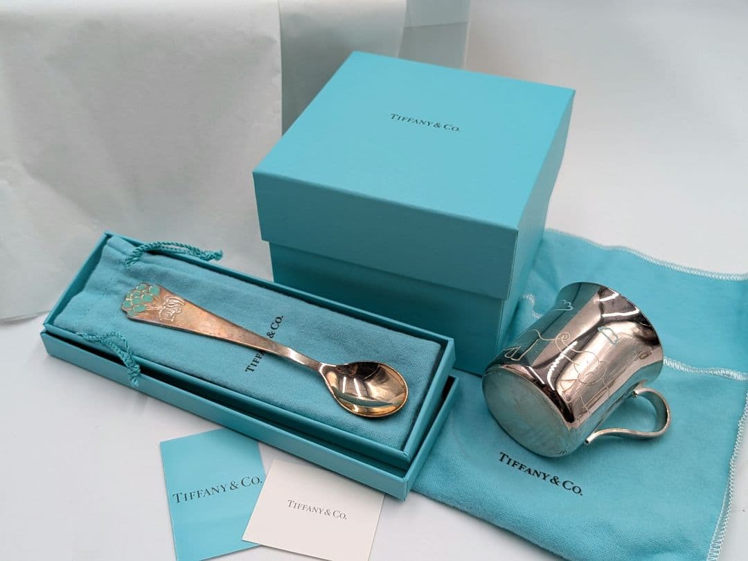 【箱あり】Tiffany & Co. シルバー ベビー用スプーン カップ